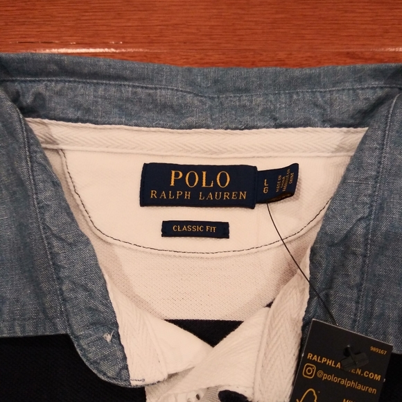 Polo Ralph Lauren CP-93 Regatta Rugby Polo Shirt. Sz. S. Blue/White. $225 - Picture 7 of 9